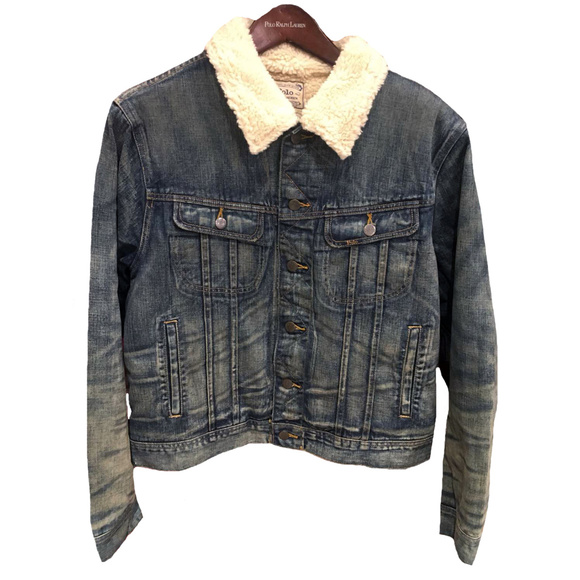 Polo Ralph Lauren Mens Fleece Lined Denim Jacket